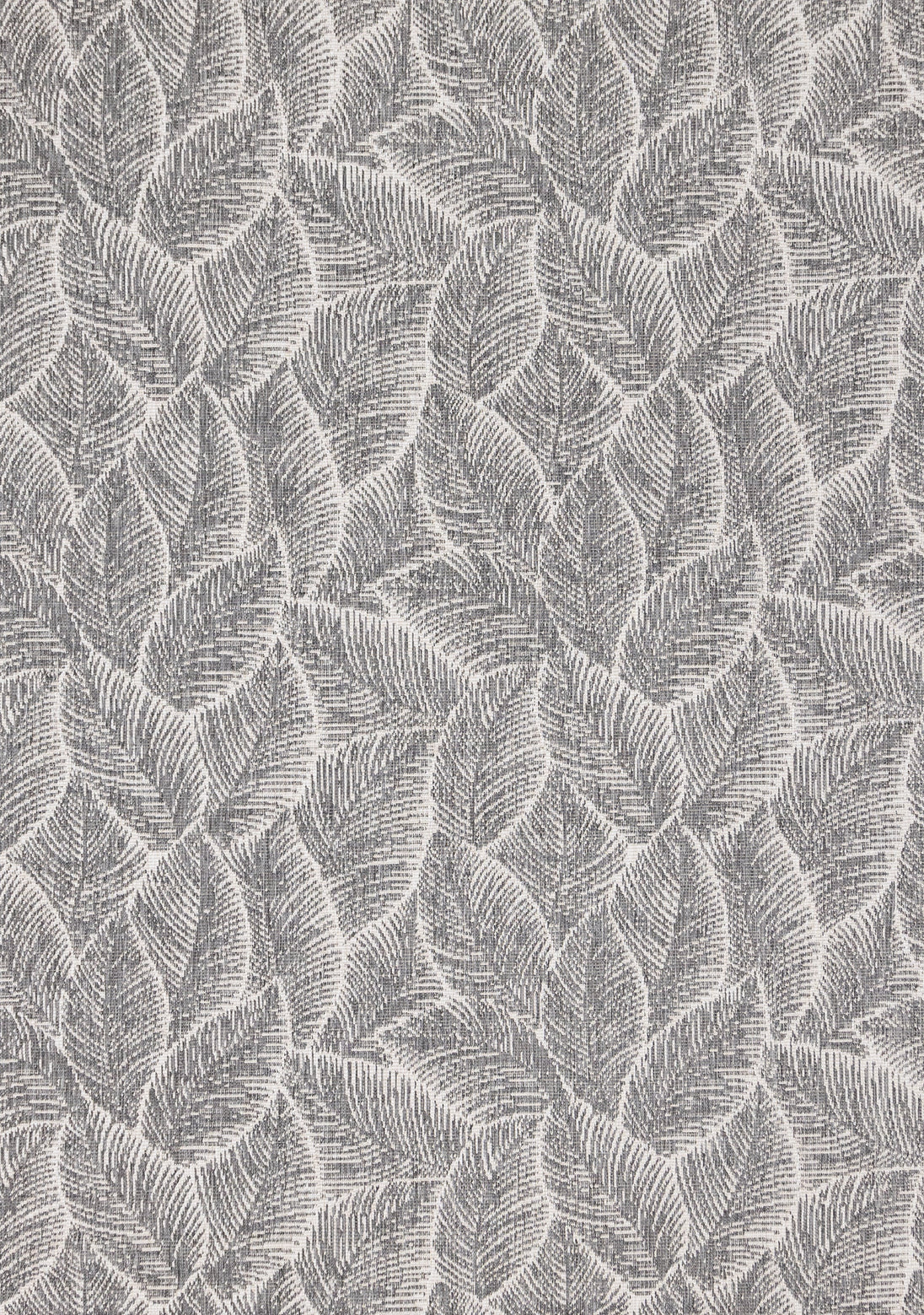 Bristol Grey White Leaf Pattern Reversible Rug - Furniture Depot