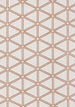 Bristol Orange White Geometric Triangle Rug - Furniture Depot