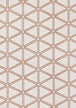 Bristol Orange White Geometric Triangle Rug - Furniture Depot