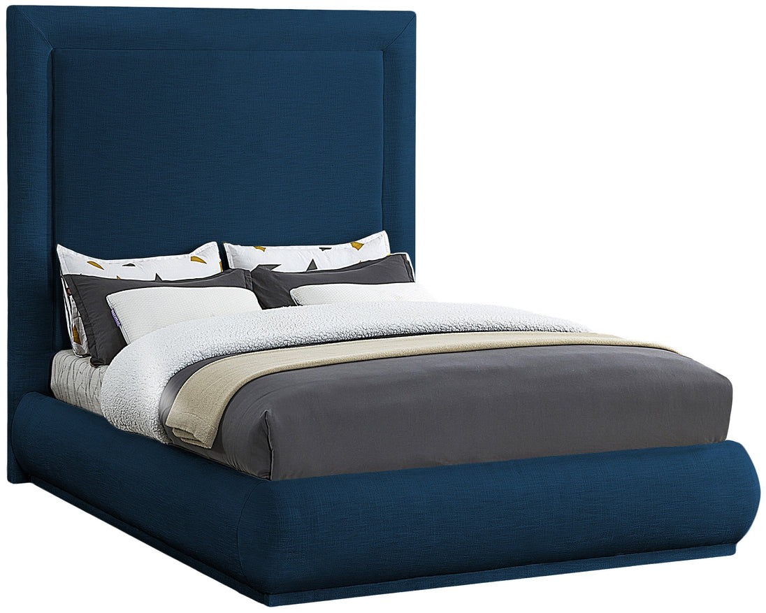 Brooke Linen Fabric Bed - Furniture Depot