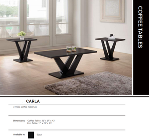 CARLA COFFEE TABLE SET (3pc) - Furniture Depot