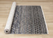 Calabar Blue Grey White Banded Pattern Rug - Furniture Depot