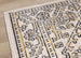 Calabar Cream Grey Yellow Elaborate Border Rug - Furniture Depot