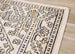 Calabar Cream Grey Yellow Elaborate Border Rug - Furniture Depot