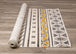 Calabar Cream Grey Yellow Tribal Rug - Furniture Depot