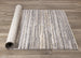 Calabar Grey Beige White Banded Blend Rug - Furniture Depot