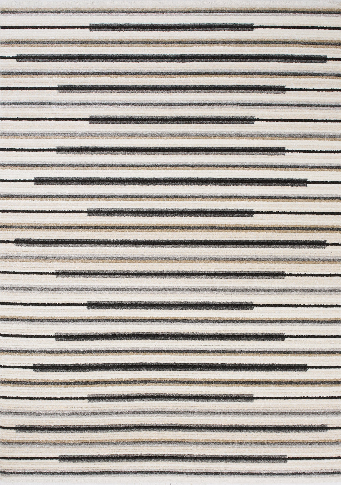 Calabar Cream Grey Beige Piano Key Pattern Rug - Furniture Depot