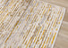 Calabar Cream Yellow Grey Distressed Carved Pile Striped Rug - Furniture Depot