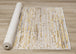 Calabar Cream Yellow Grey Distressed Carved Pile Striped Rug - Furniture Depot