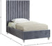 Candace Velvet Bed - Furniture Depot