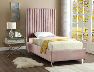 Candace Velvet Bed - Furniture Depot