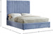 Candace Velvet Bed - Furniture Depot