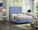 Candace Velvet Bed - Furniture Depot