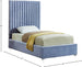 Candace Velvet Bed - Furniture Depot