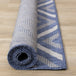 Canopy Blue Grey Geometric Rug - Furniture Depot