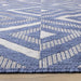 Canopy Blue Grey Geometric Rug - Furniture Depot