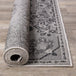 Canopy Grey Black Traditional Rug - Furniture Depot