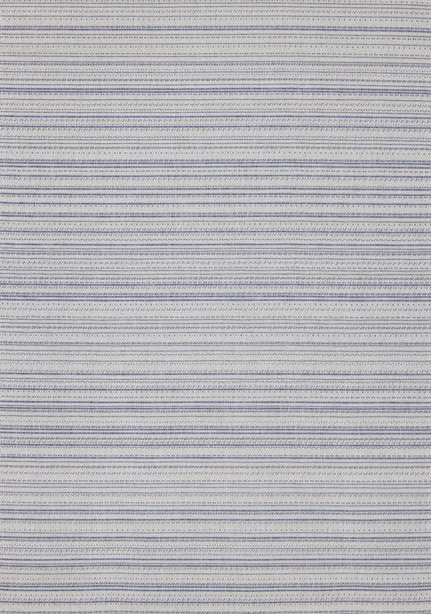 Canopy Outdoor Grey Blue Striped Rug - Furniture Depot