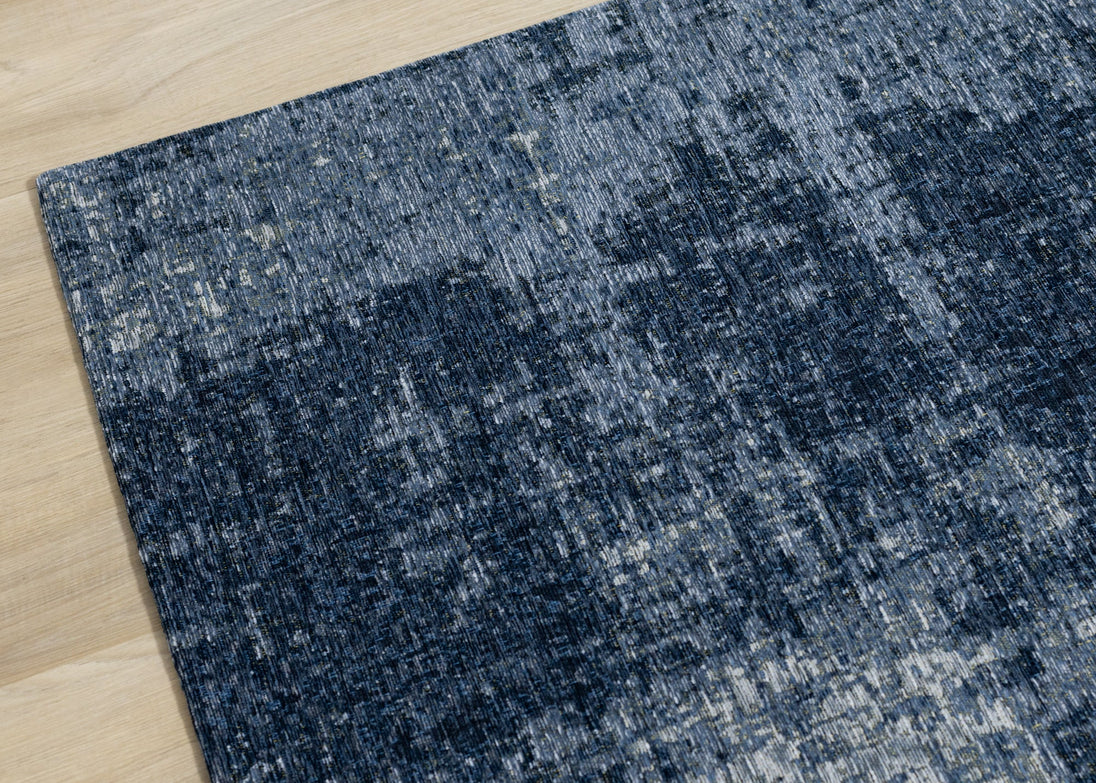 Cathedral Deep Blue Tree Bark Rug - Furniture Depot