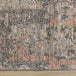 Cathedral Salmon Grey Traditional Border Rug - Furniture Depot