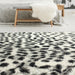 Cathedral Grey Black Leopard Print Rug - Furniture Depot