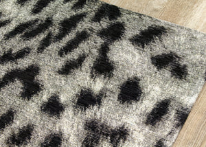 Cathedral Grey Black Leopard Print Rug - Furniture Depot