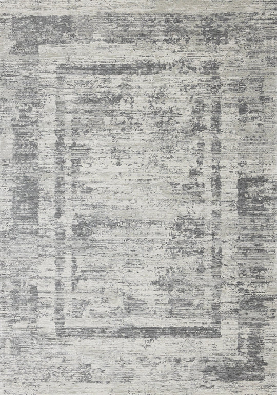 Cathedral Grey Faded Borders Rug - Furniture Depot