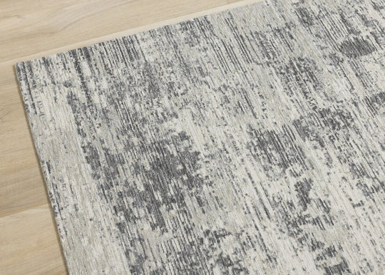 Cathedral Grey Faded Borders Rug - Furniture Depot