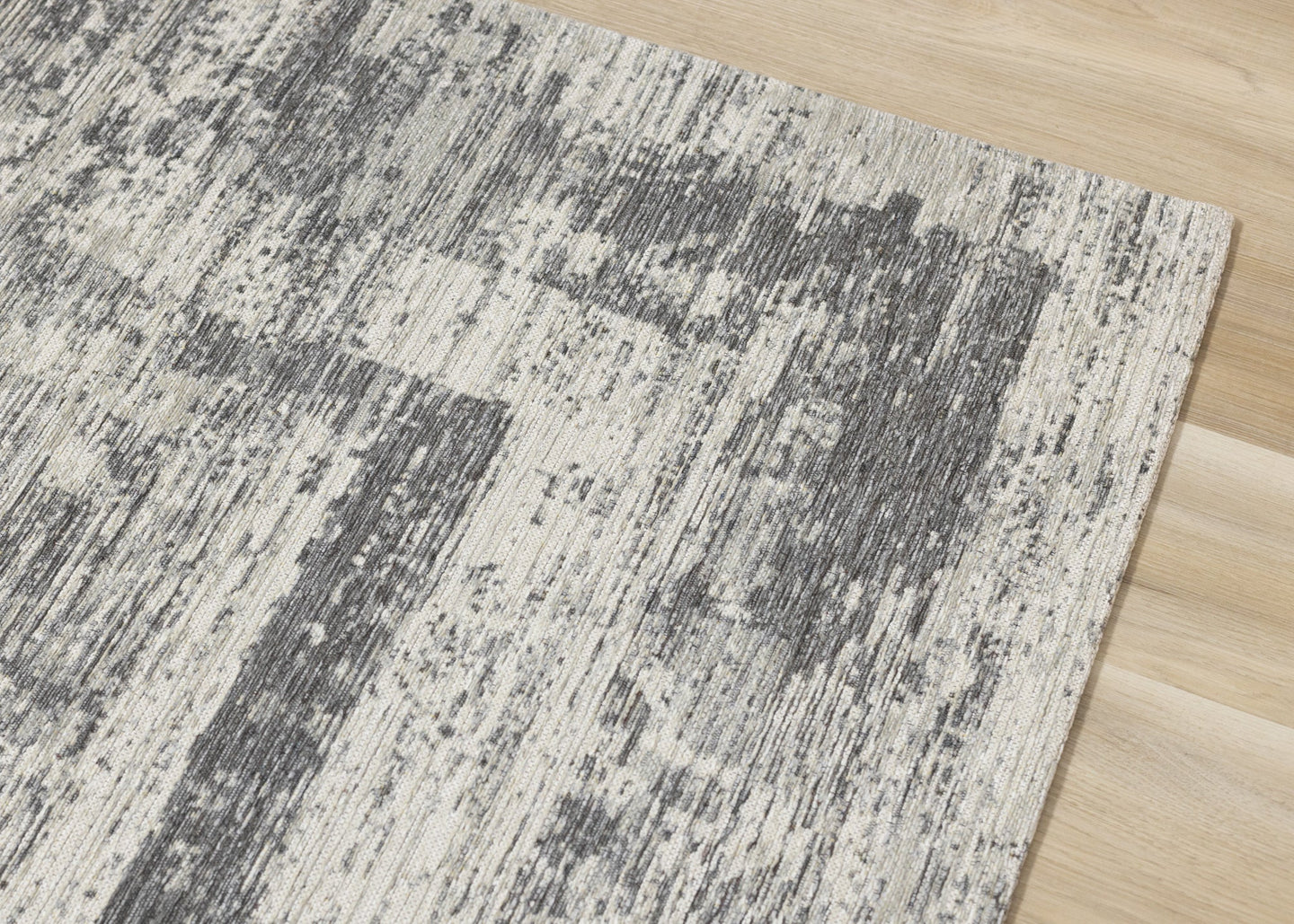 Cathedral Grey Faded Borders Rug - Furniture Depot