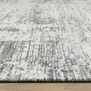 Cathedral Grey Faded Borders Rug - Furniture Depot
