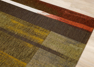 Cathedral Earth Toned Patchwork Rug - Furniture Depot