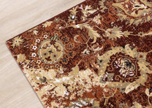 Load image into Gallery viewer, Claro Red Beige Traditional Plush Rug - Furniture Depot