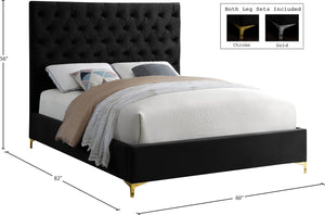Cruz Velvet Bed - Furniture Depot