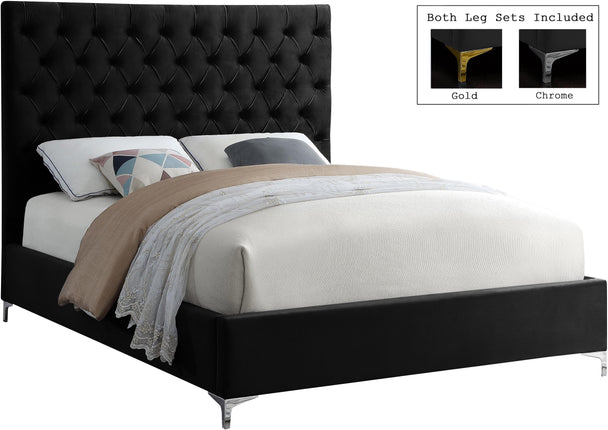 Cruz Velvet Bed - Furniture Depot