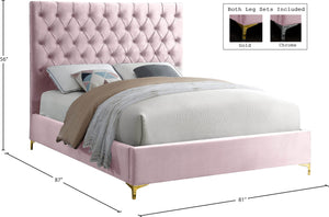 Cruz Velvet Bed - Furniture Depot