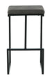 Strumford Bar Height Bar Stool - Gray/Black (set of 2) - Furniture Depot (7777834860792)
