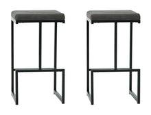 Load image into Gallery viewer, Strumford Bar Height Bar Stool - Gray/Black (set of 2) - Furniture Depot (7777834860792)