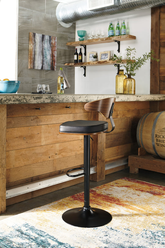 Bellatier Tall UPH Swivel Barstool(1/CN) - Furniture Depot (6152153432237)
