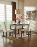 Kimonte Rectangular 5 pc Dining Room set - Furniture Depot