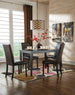 Kimonte Rectangular 5 pc Dining Room set - Furniture Depot