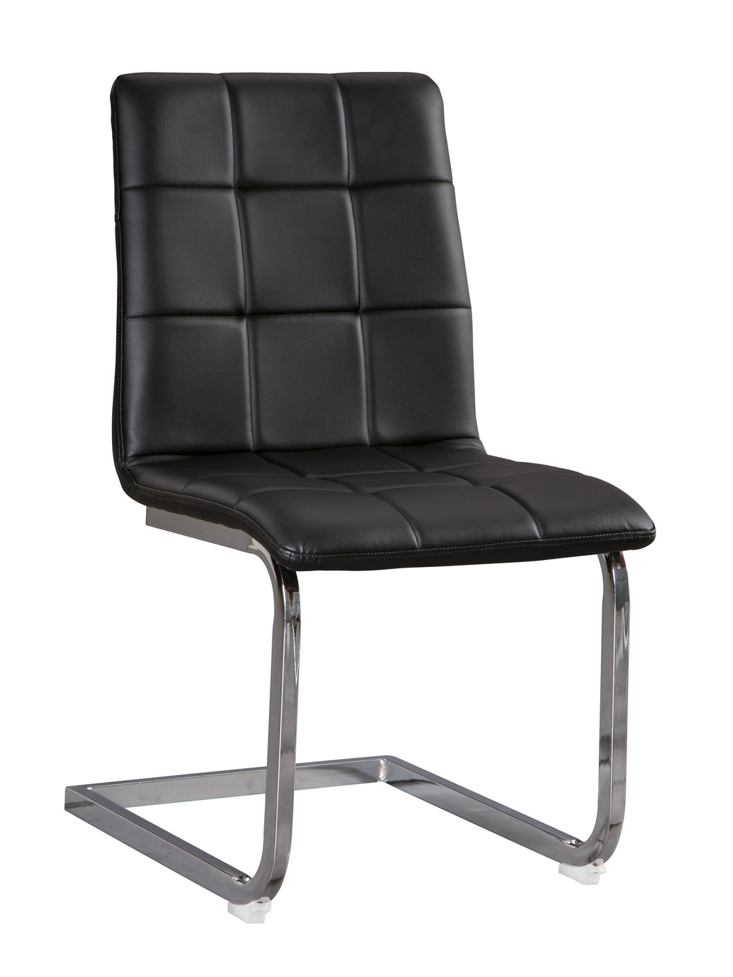 Madanere Dining Chair (set of 4) - Black/Chrome Finish - Furniture Depot (7777976779000)