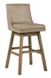 Tallenger Tall UPH Swivel Barstool(2/CN) - Furniture Depot