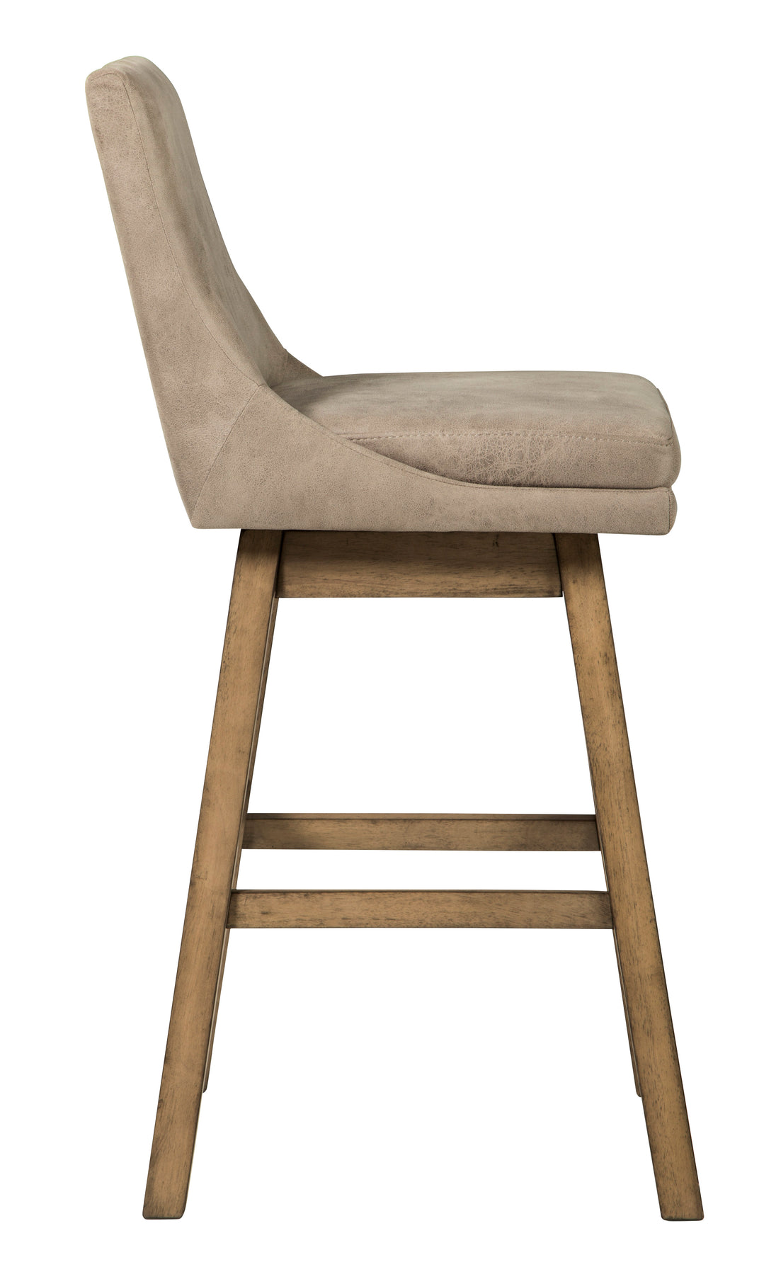 Tallenger Tall UPH Swivel Barstool(2/CN) - Furniture Depot