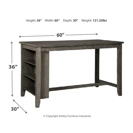 Caitbrook RECT Dining Room Counter Table and Stool 5 Pc Set - Furniture Depot