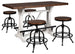 Valebeck Counter Table with x4 Swivel Barstool - Furniture Depot (6183479771309)