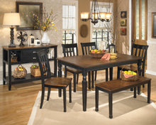 Load image into Gallery viewer, Owingsville Rectangular Dining Room Table,Chairs and Bench 6Pc Set - Furniture Depot (4591882403942)