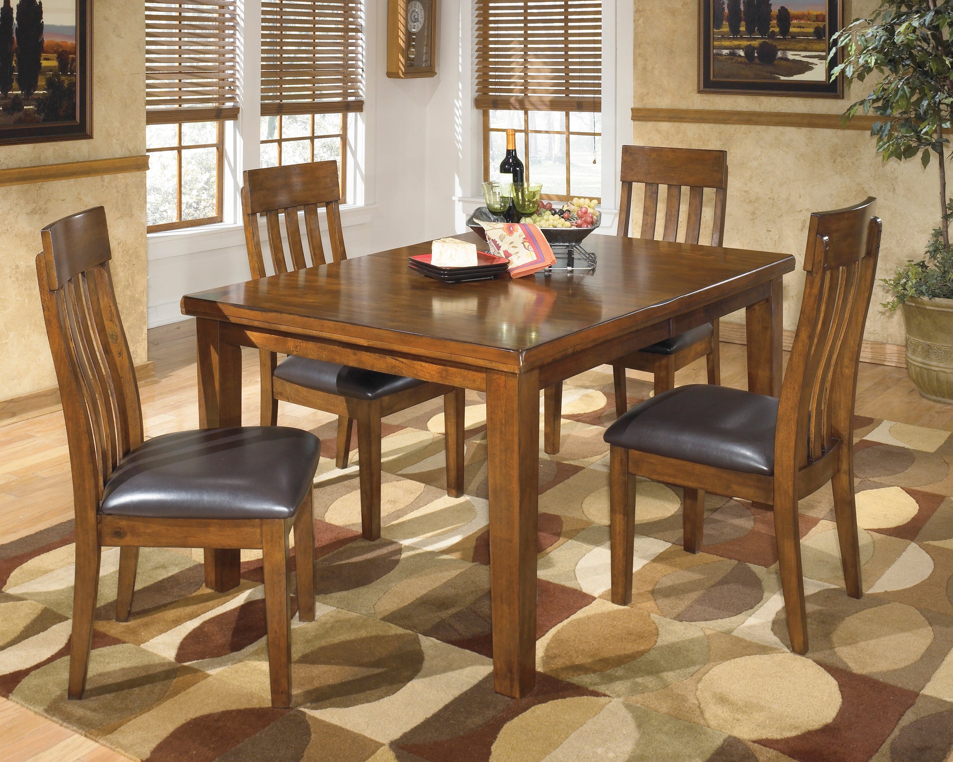 Ralene RECT DRM Butterfly EXT Table and Chairs 5Pc Set - Furniture Depot (4587995725926)