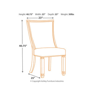 Bolanburg Dining UPH Side Chair (set of 2) - Furniture Depot