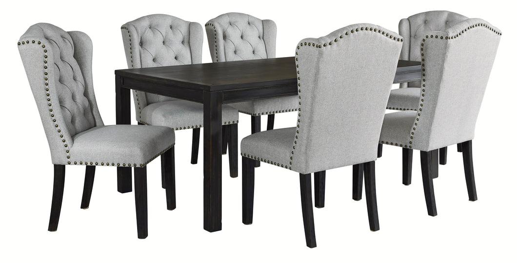 Jeanette Dining Table with 6 Chairs - Furniture Depot (7733190426872)