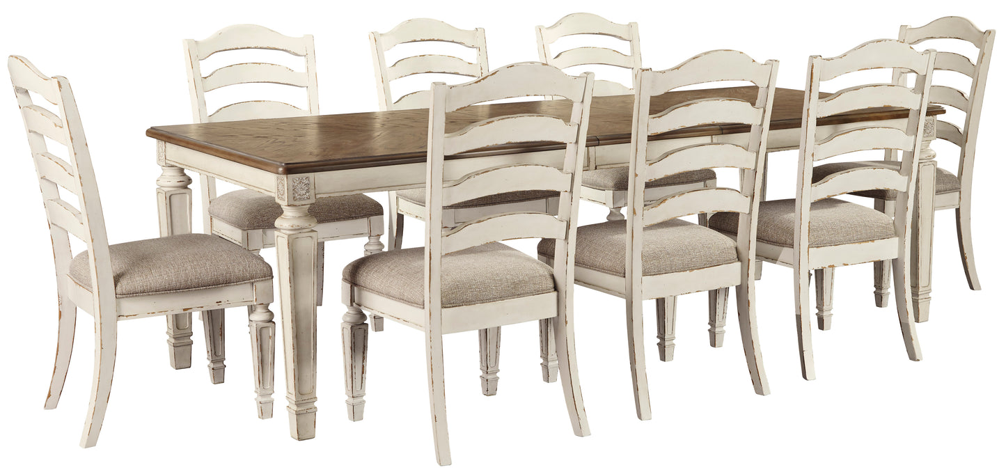 Realyn RECT Dining Room EXT Table and Chairs 9 Pc Set - Furniture Depot (4584915271782)